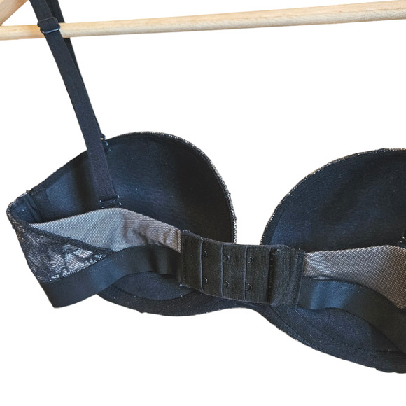 Victoria's Secret Very Sexy Multi-Way Optional Strap Bra Black Women's 32C - Picture 5 of 9